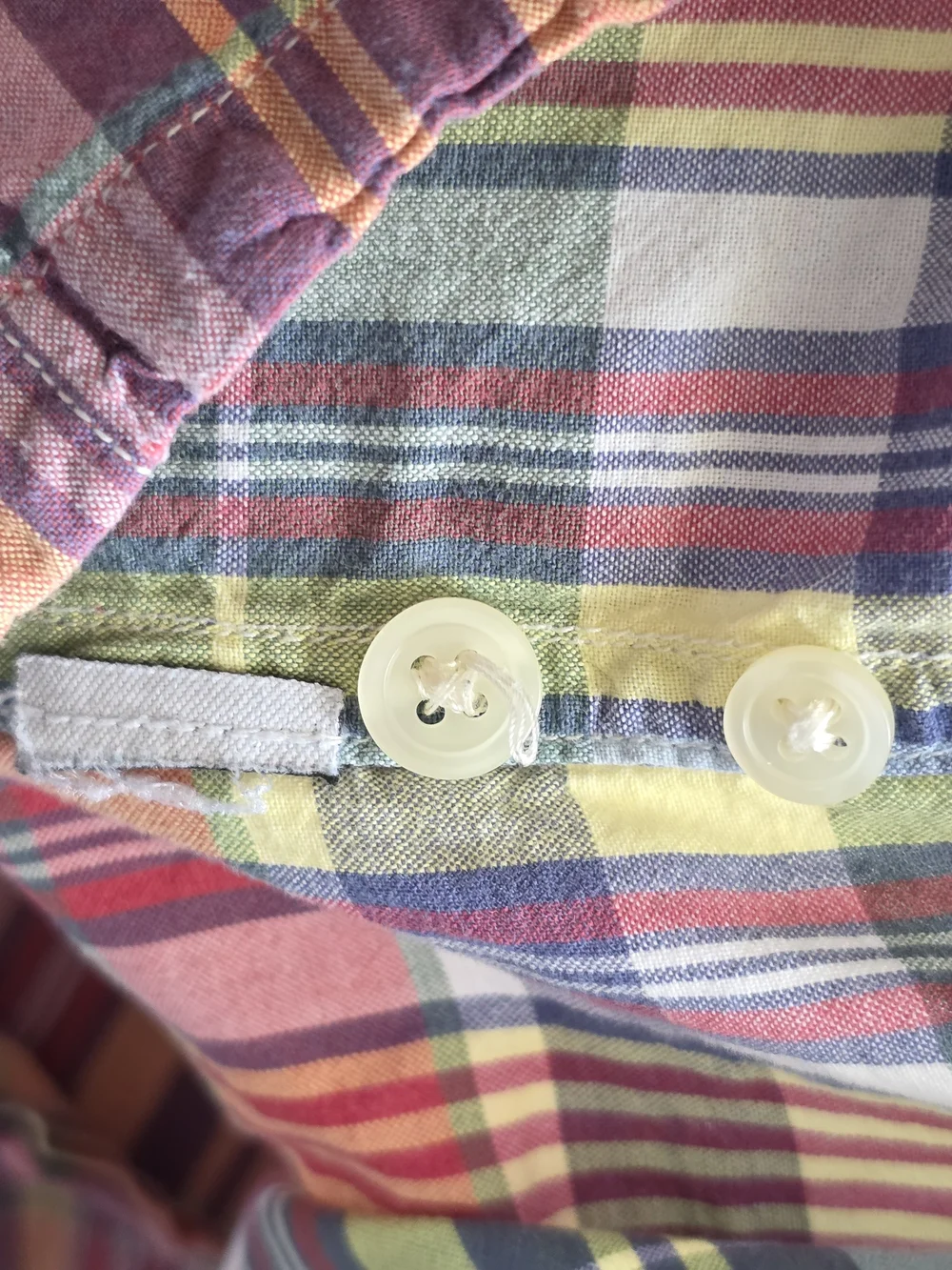 J. Crew Multicolor Plaid Short-Sleeve Shirt - Pastel Check